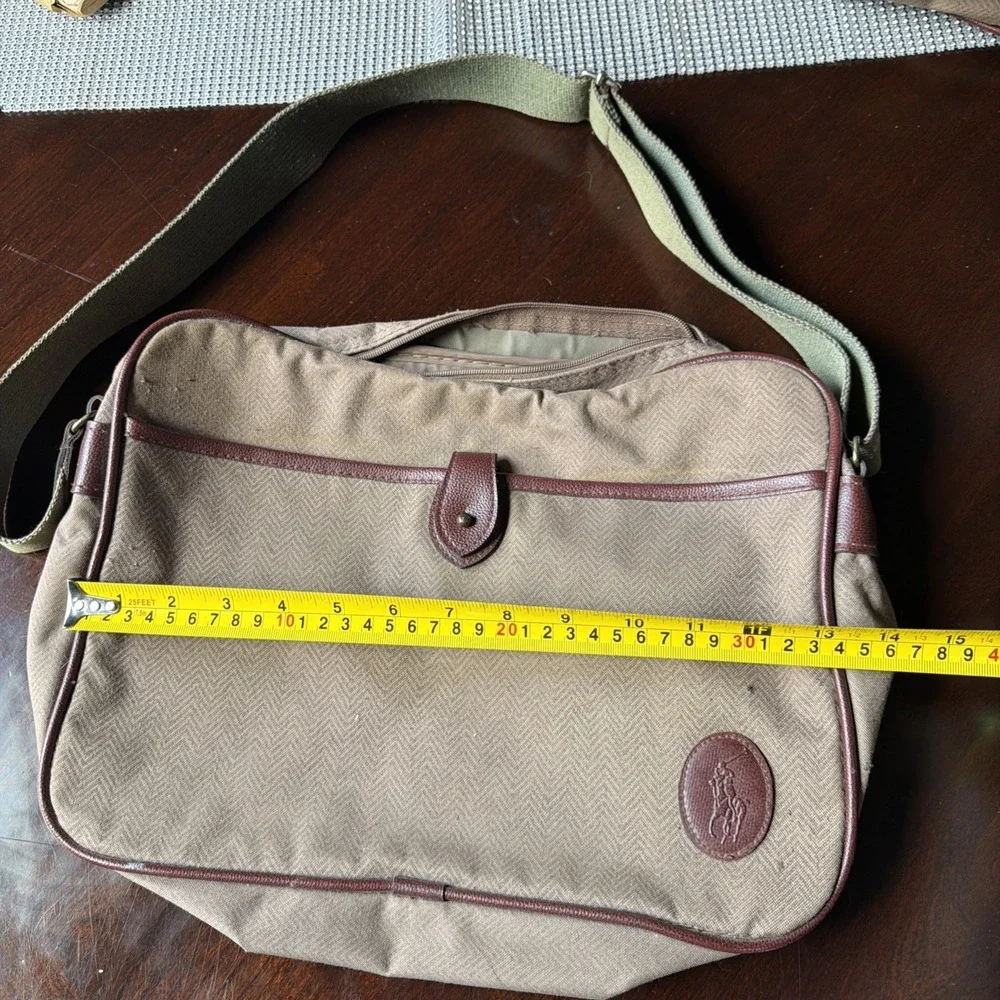 Lot 2 VTG Ralph Lauren Polo Travel Bags Duffel Carry On Repair Repurpose AS iS